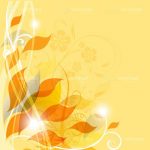 Autumn Floral Design Card Background